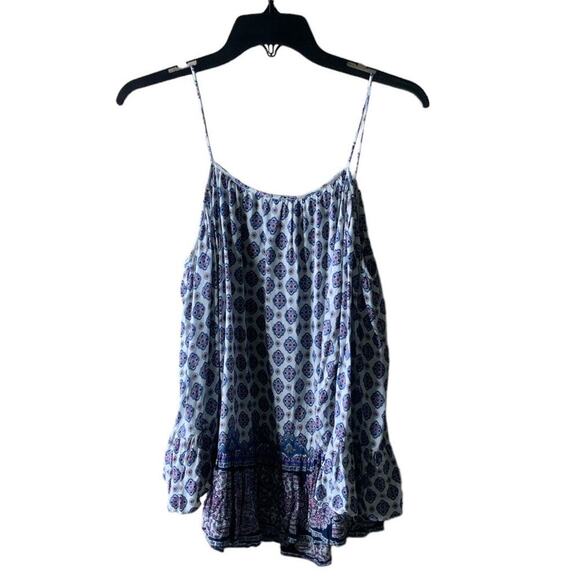 Altar'd State Floral Top Womens Size Small Ruffle Spaghetti Strap Multicolor - Picture 4 of 8